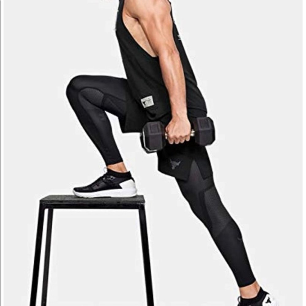 NWT UA Project Rock Seamless Leggings Black Sz S